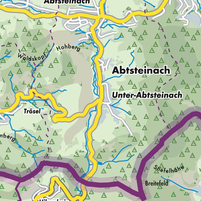 Übersichtsplan Unter-Abtsteinach