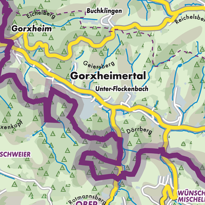 Übersichtsplan Unter-Flockenbach