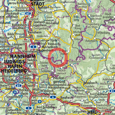 Landkarte Unter-Schönmattenwag