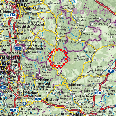 Landkarte Unter-Sensbach