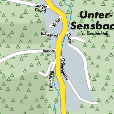 Stadtplan Unter-Sensbach