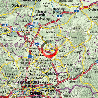 Landkarte Unter-Widdersheim