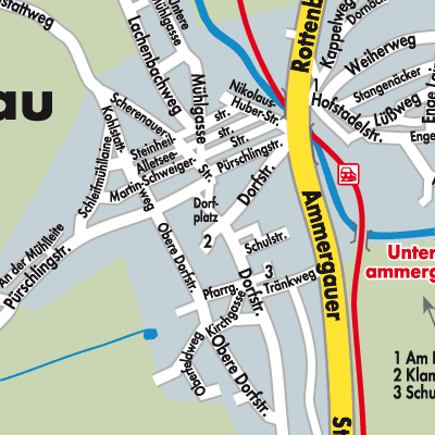 Stadtplan Unterammergau (VGem)