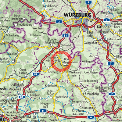 Landkarte Unterbalbach