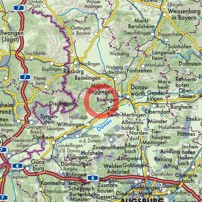 Landkarte Unterbissingen
