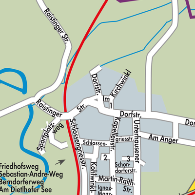 Unterhausen Stadtpläne und Landkarten
