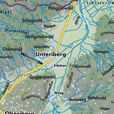 Übersichtsplan Unteriberg