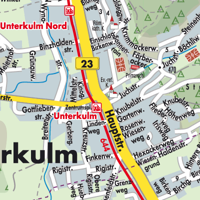 Stadtplan Unterkulm