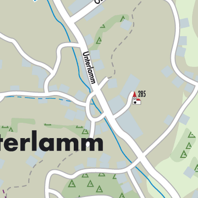 Stadtplan Unterlamm