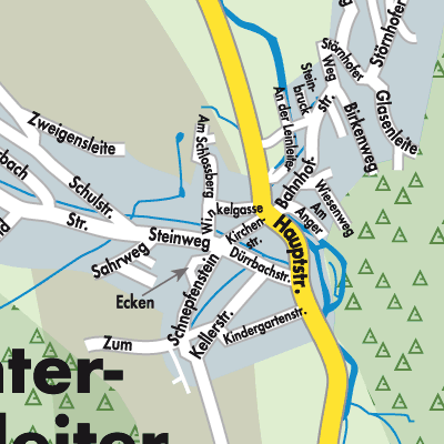 Stadtplan Unterleinleiter