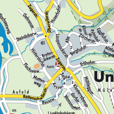 Stadtplan Unterlunkhofen