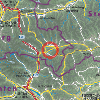 Landkarte Unternberg