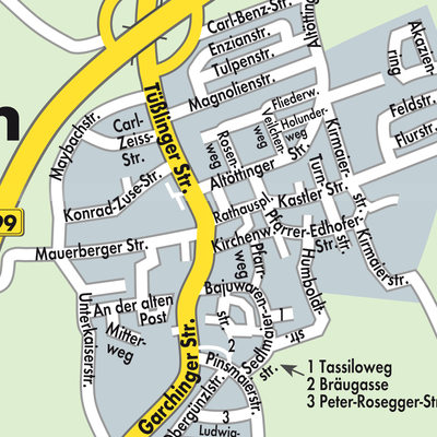 Stadtplan Unterneukirchen (VGem)