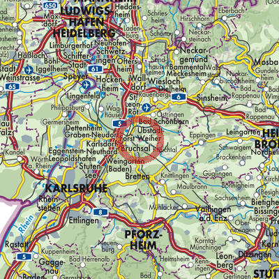 Landkarte Unteröwisheim