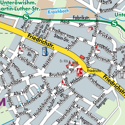 Stadtplan Unteröwisheim