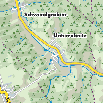 Übersichtsplan Unterrabnitz-Schwendgraben