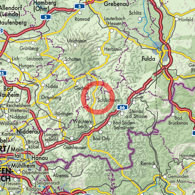 Landkarte Unterreichenbach