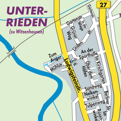 Stadtplan Unterrieden
