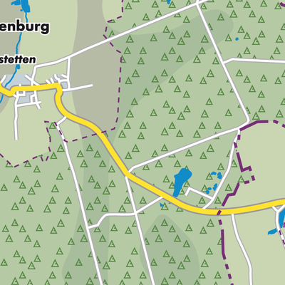 Übersichtsplan Unterroggenburger Wald