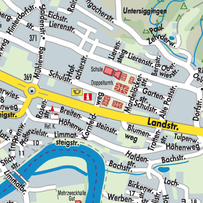 Stadtplan Untersiggenthal