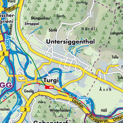 Übersichtsplan Untersiggenthal