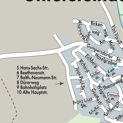 Stadtplan Untersteinach (VGem)