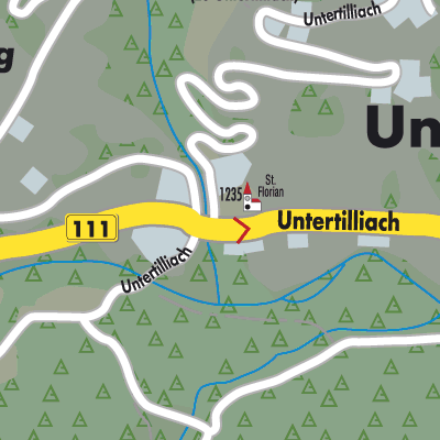 Stadtplan Untertilliach