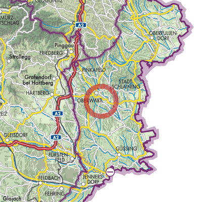 Landkarte Unterwart/Alsóőr