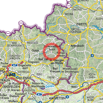 Landkarte Unterweißenbach