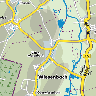 Übersichtsplan Unterwiesenbach
