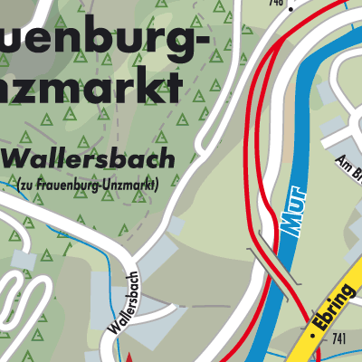 Stadtplan Unzmarkt-Frauenburg