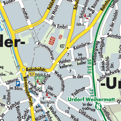 Stadtplan Urdorf