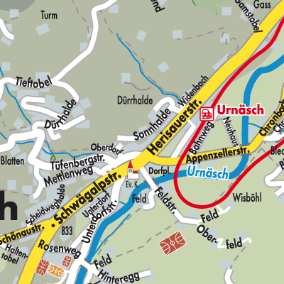 Stadtplan Urnäsch