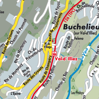 Stadtplan Val-d'Illiez