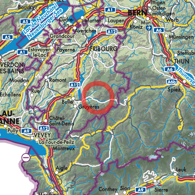 Landkarte Val-de-Charmey