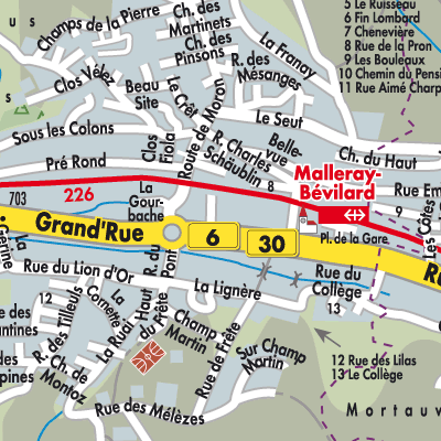 Stadtplan Valbirse