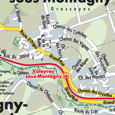 Stadtplan Valeyres-sous-Montagny