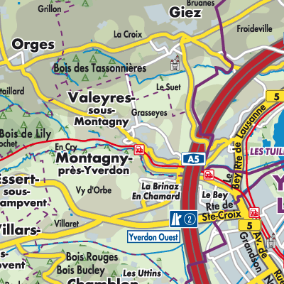 Übersichtsplan Valeyres-sous-Montagny