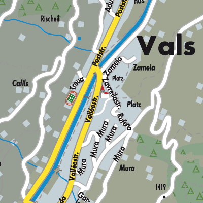 Stadtplan Vals
