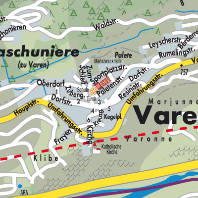 Stadtplan Varen