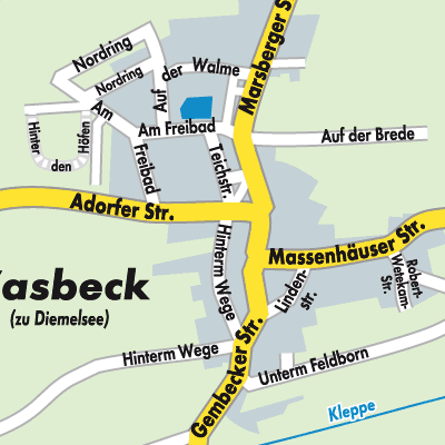 Stadtplan Vasbeck