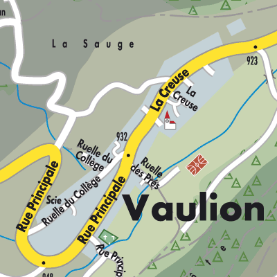 Stadtplan Vaulion