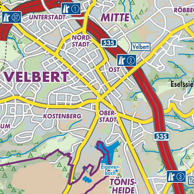 Übersichtsplan Velbert