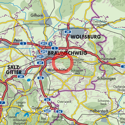Landkarte Veltheim