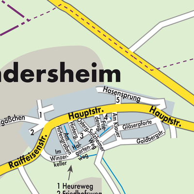 Stadtplan Vendersheim