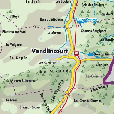 Übersichtsplan Vendlincourt
