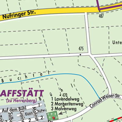 Stadtplan Vereinbarte Verwaltungsgemeinschaft der Stadt Herrenberg