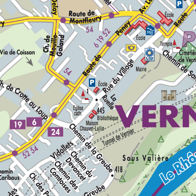 Stadtplan Vernier