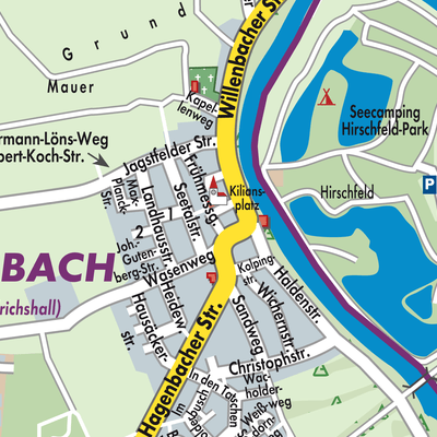 Stadtplan Verwaltungsgemeinschaft Bad Friedrichshall