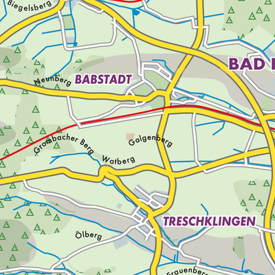 Übersichtsplan Verwaltungsgemeinschaft Bad Rappenau